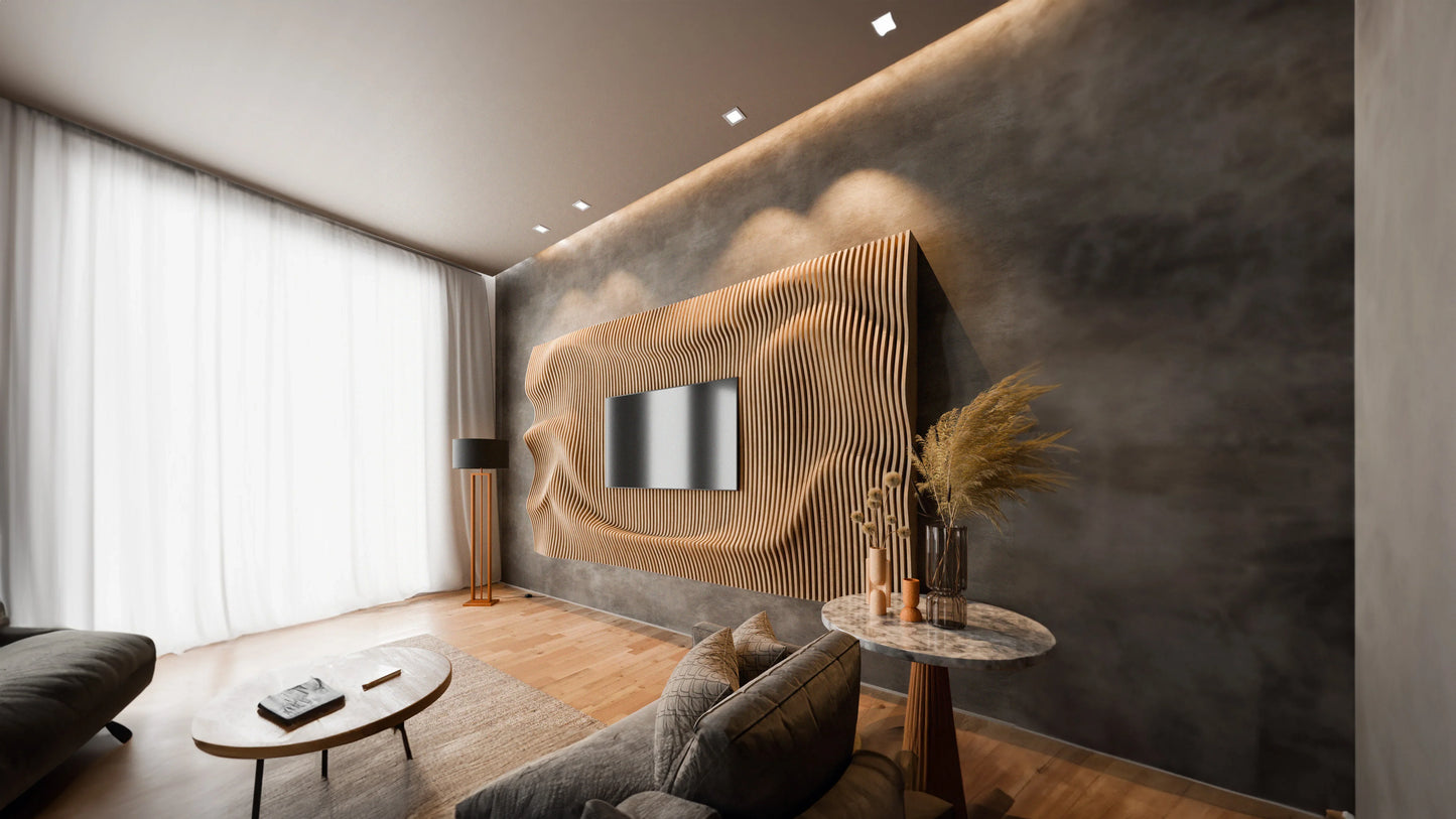 Parametric Wooden Wall Art for Home Spaces