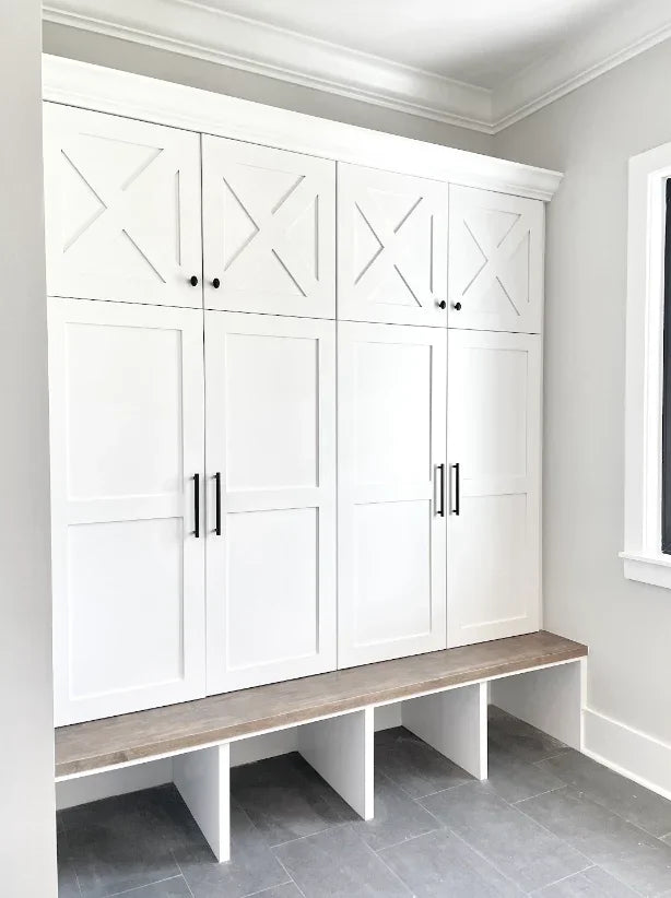 10 Genius Storage Solutions Using Custom Mudroom Cabinets - The French Refinery