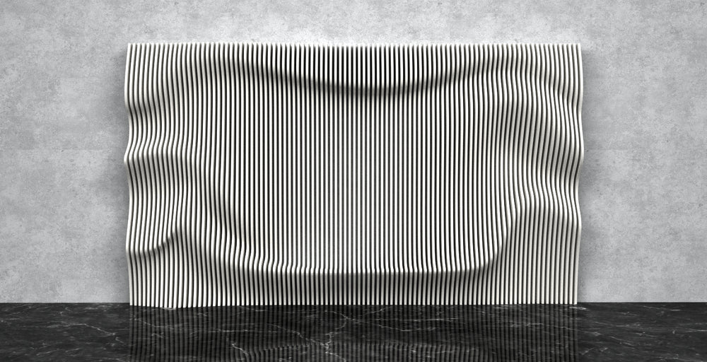
                  
                    Parametric Wavy 3D TV Wall Art "Sonic Wave"
                  
                