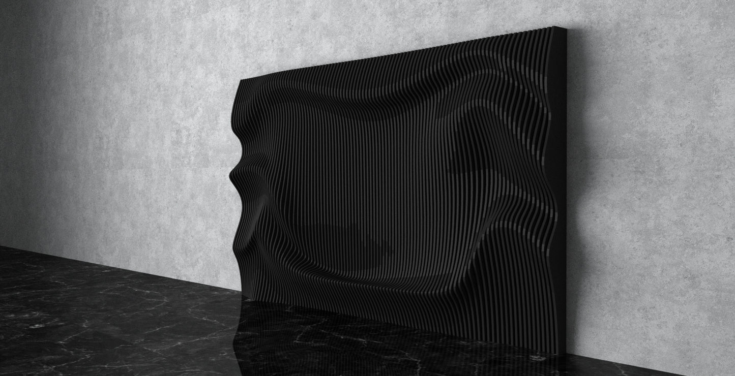 
                  
                    Parametric Wavy 3D TV Wall Art "Sonic Wave"
                  
                
