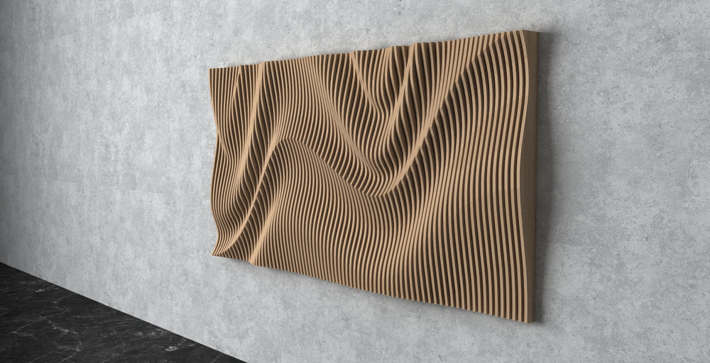 
                  
                    Parametric Wavy 3D Wall Art Panel "Beachside"
                  
                
