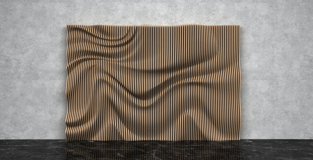 
                  
                    Parametric Wavy Wall Art Backdrop "Silk Sea"
                  
                
