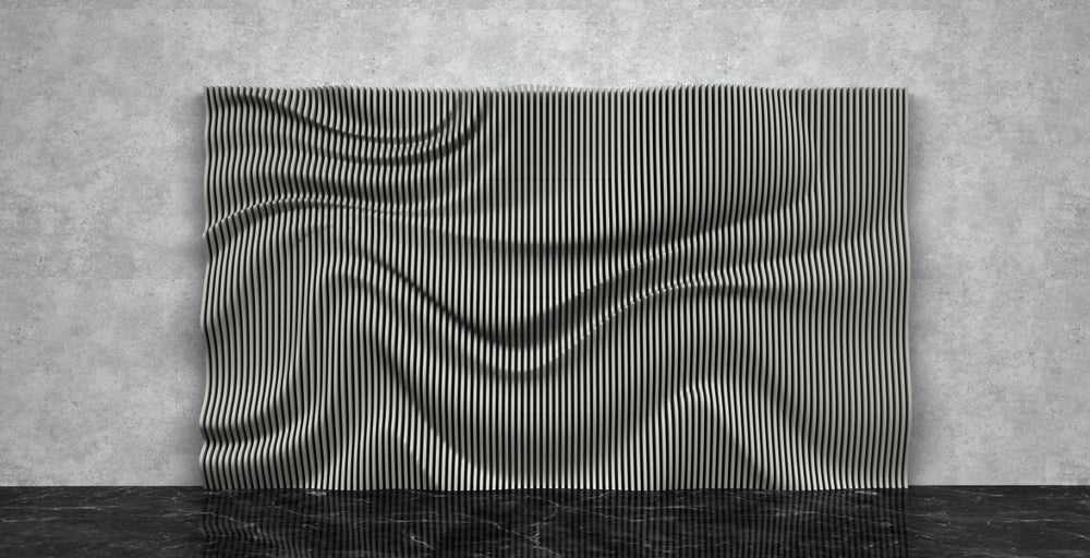 
                  
                    Parametric Wavy Wall Art Backdrop "Silk Sea"
                  
                